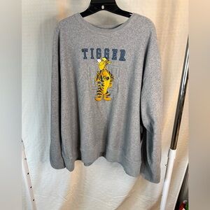 Disney Gray Tigger Crewneck Sweater